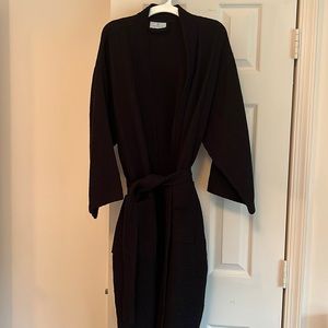 Waffle knit robe